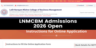 LNMCBM Admissions 2026 Open; Apply Now